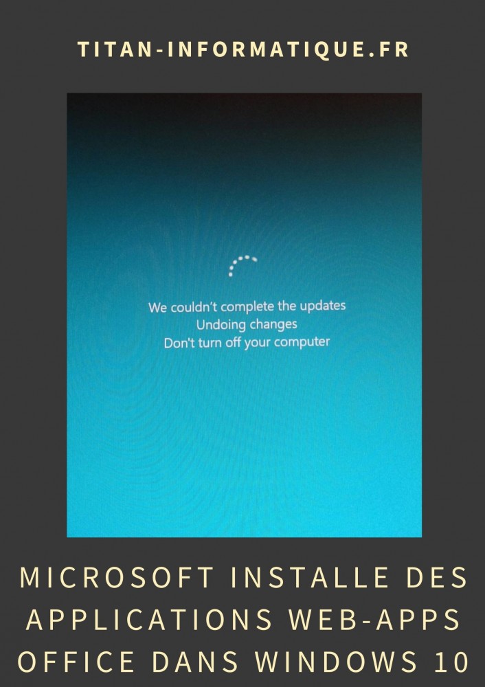 Microsoft installe des applications Web-apps Office dans Windows 10