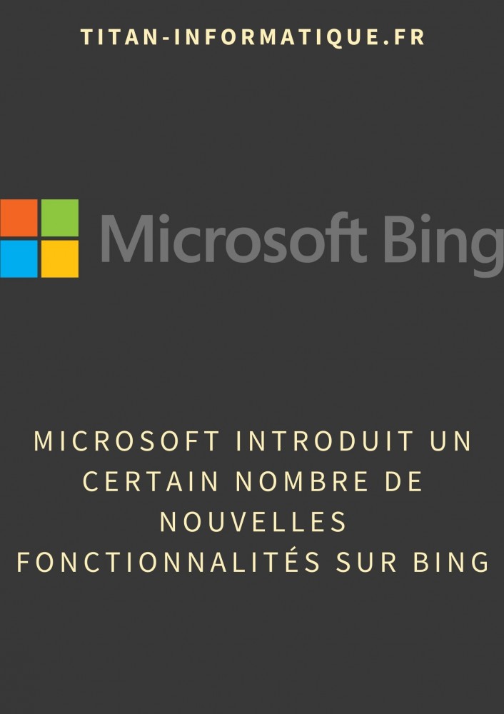 Microsoft introduit un certain nombre de nouvelles fonctionnalités sur Bing